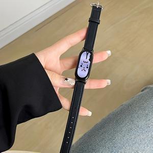 TEMU 니치 워치 스트랩, 심플하고 우아한 얇은 디자인, 컴팩트하고 세련된 스트랩, 샤오미 9/8 호환, NFC 지원, 퀵 릴리스 버클 디자인, 스포츠 및 레저 아웃도어 라이프 패션 스마트워치 액세서리, 레트로 니치 라이트 럭셔리 스타일