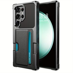 TEMU 휴대폰 케이스 - ZM02 [비즈니스 엘리트 필수템] 정품 인조 가죽 텍스처 휴대폰 케이스 | 카드 홀더 통합 디자인, 낙하 방지 및 내구성, 직장 스타일 직접 강화! 삼성 갤럭시 S9/S10/S20/S21/S22/S23/S24/S25/A16/A26/A36/A7에 적합