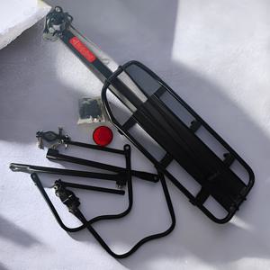 TEMU 반사판이 있는 조절식 퀵 릴리스 자전거 랙, 승객 수하물 수하 가능, 알루미늄 합금 재질, 산악 자전거 및 로드 자전거에 적합, 할로윈/크리스마스/추수감사절에 완벽, 고강도 알루미늄 자전거 후면 랙