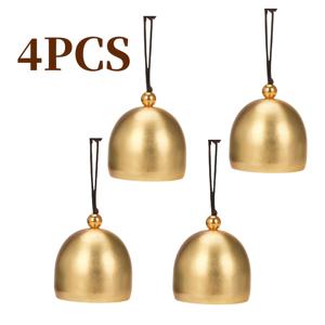TEMU 4개 벨 28mm 휴일 장식 가정 현관 벨 금속 소음벨 트리 펜던트 크리스마스 파티 풍경 재료 추가