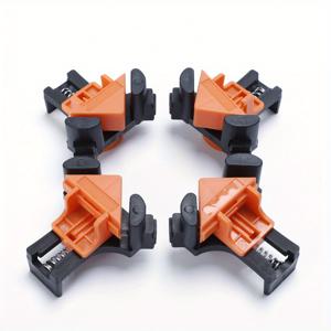 TEMU 목공용 직각 클램프 4개 세트, 조절 가능 특징으로 코너를 안전하게 고정하도록 설계됨