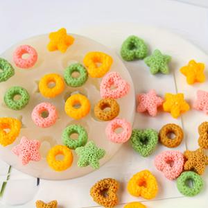 TEMU 레진 및 클레이 장식을 위한 별, 하트, 원 모양의 실리콘 몰드, 공예에 적합