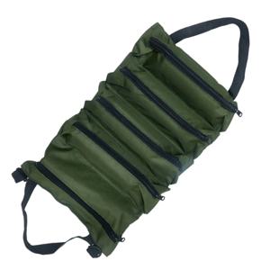 TEMU 툴 키트 - 넉넉한 렌치 롤이 특징인 튼튼한 패브릭 다기능 정리함. 캠핑, 원예, 애호가에게 이상적이며, 캠핑 장비 및 추가품이 포함되어 있습니다. 블랙 색상이며, 지퍼 잠금으로 쉽게 접근할 수 있습니다. 32개 축제에서 사용할 수 있습니다.