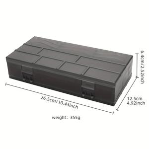 TEMU 헤어핀, 빗, 클립 보관용 메이크업 수납 상자, 대용량 투명 플라스틱 주얼리 정리함 및 헤어 액세서리 용기