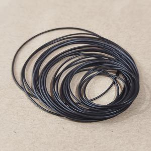 TEMU 25개 블랙 고무 O-링 0.7mm 두께 시계 백커버용 가스켓 액세서리, 16mm-40mm 직경, 다양한 규격 혼합 바텀커버 씰링 링