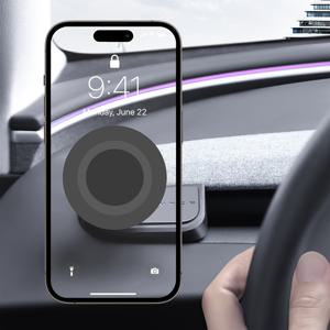 TEMU 자동차용 마그네틱 휴대폰 거치대 (좌핸들 전용), Tesla 모델 3 Highland 2024 2025, 모델 Y Juniper 2025 2026 호환, 모델 Y/3 추가 2025용 휴대폰 홀더