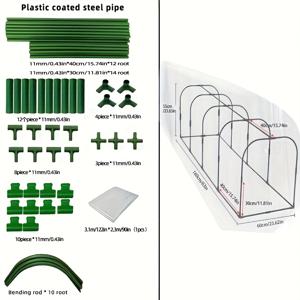 TEMU 발코니 온실, 하우스플랜트용 창고, 바람으로부터 따뜻하고 보호되는 다육 식물 온실, 방수 꽃방, 냉기 차단, 냉각 방지 따뜻한 창고