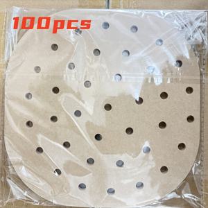 TEMU 200/100개 헤비듀티 천공형 일회용 에어프라이어 라이너, 논스틱 쉬운 세척 주방 필수품, 가족 모임과 크리스마스용