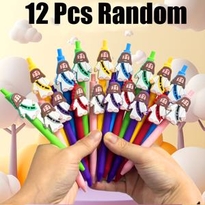 TEMU 6/12/18개 기독교 펜 선물 세트, 부활절 신앙 선물 상자, 따뜻한 예수 모습이 담긴 종교용 펜, 교회 상품, 교실 선물, 직장 사무실용, 남녀공용 선물용