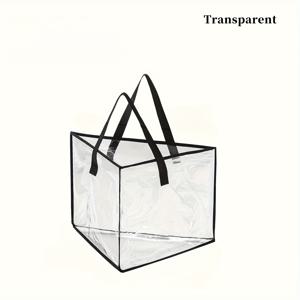 TEMU 손잡이가 달린 삼각형 수납 가방, 옷걸이 정리함, 의류 보관 및 정리에 설계됨, 강화된 손잡이와 견고한 구조 특징, 옷걸이 수납에 이상적