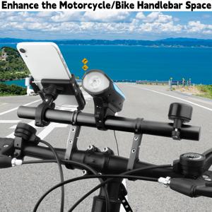 TEMU 핸들바 익스텐더, 11.81인치(30cm) 알루미늄 합금 재질, 추가 장착을 위한 초장형 브래킷 제공. 사용 가능한 공간을 확대하고, 승용차 시 안정성을 향상시킵니다. 마운트 및 핸들바에 적합합니다.