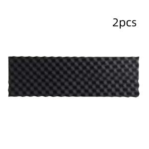 TEMU 차량 오디오용 자가 점착 방음 블랭킷 2개, 검은색 폼 고무 재질, 차량 내 소음 절연을 위해 설계, 엔진 후드 및 차량 오디오 소음 감소를 위한 웨이브 패턴 소음 흡수 기능 포함