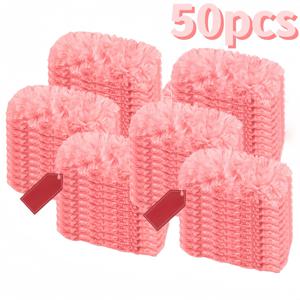 TEMU 정전기 먼지 닦는 천 50개, 4가지 색상 선택 가능 - 간편한 보충, 배터리 불필요, 가구, 전자제품, 블라인드 청소용 - 손잡이 미포함, 청소용품, 먼지 수집기, 일회용 정전기 먼지떨이, 먼지 쓸기 청소 도구, 가정 및 자동차 청소용 깃털 먼지떨이