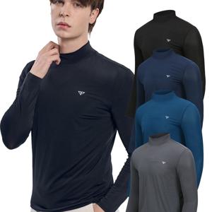 TEMU [파라고나] 남성 여름 골프 스포츠 초경량 기능성 냉감 쿨 반목 긴팔 티셔츠