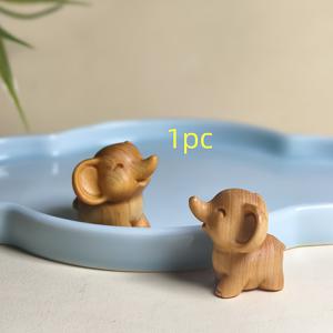 TEMU 1개 나무 코끼리 조각상 | 어버이날 선물, 크리스마스 장식, 다양한 방 유형에 다용도로 활용 가능