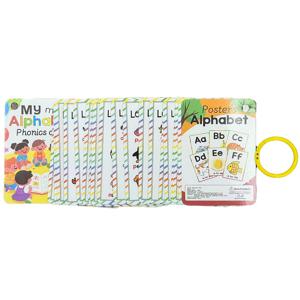 TEMU 알파벳 파닉스 영어 학습 스펠링 카드 - 27자 영어 발음 학습 카드 - 영어 단어 학습 플래시카드 교육용 장난감 선물