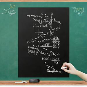 TEMU 가정용 칠판 벽 스티커, 벽에 손상 없이 제거 가능, [칠판 스티커 1롤 + 랜덤 색상 펜 5개 부착] 자가 접착식 벽지 벽 페인팅 지울 수 있는 방 장식