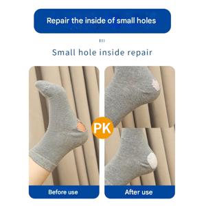 TEMU 4미터 긴 양말 수선 패치, 자가 접착 패치, 다운 재킷 우산 수선 의류 접착 구멍 패치에 적합, 실용적이고 경제적