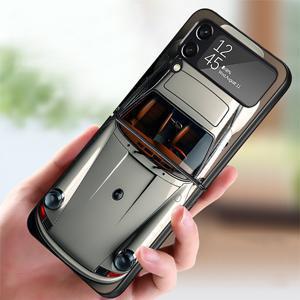 TEMU 휴대폰 케이스 - 삼성 갤럭시 Z Flip6 Z Flip7 FE Z Flip5 Z Flip 7 6 5 4 3 Z Flip4 Z Flip3 레트로 스타일 쿨한 차량용 휴대폰 뒷면 커버 케이스