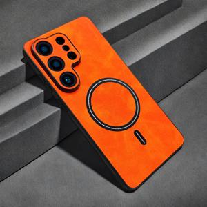 TEMU 폰 케이스: 고급 비즈니스 스킨 소프트 엣지 럭셔리 마그네틱 폰 케이스, 갤럭시 S26울트라 S25 S24 S23 플러스 FE 울트라 호환, 정밀 홀 카메라 프레임 보호