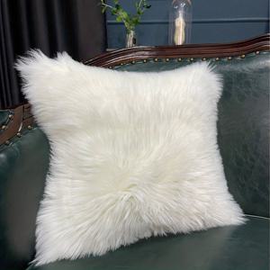 TEMU 화이트 인조 울 베개 커버, 쿠션, 침구, 소파 쿠션, 의자 쿠션에 적합. 침실용 긴 플러시 장식 베개 커버 (베개 속통 미포함), 크기: 11.8*19.6In/17.7*17.7In (30*50Cm/45*45Cm)