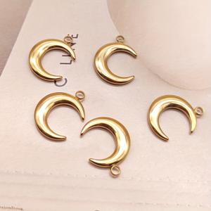 TEMU 스테인리스 스틸 문 펜던트 5개 세트, 솔리드 주얼리 DIY 액세서리, 어르신 선물, 라마단 선물