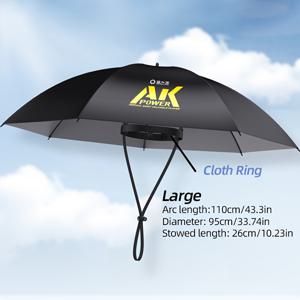 TEMU 유지원 AK 시리즈 야외 우산 모자, 핸즈프리, 이중층 통기성, 열 분배, 접이식 및 휴대용, 낚시, 해변, 정원, 캠핑 등 다양한 장면에 적합