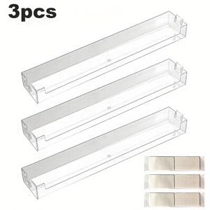 TEMU 3개 벽걸이 선반, 투명 플로팅 선반 - 드릴 불필요, 간편한 설치, 거실, 기숙사 및 장난감 보관에 적합