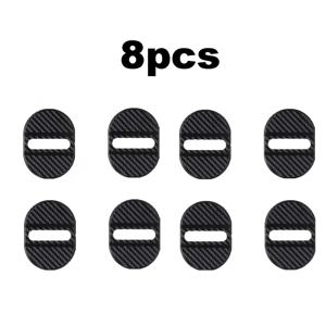 TEMU 8개 1세트 차량 문 잠금 장치 보호 커버, 충격 흡수, 소음 감소, 방음 접착제, 밀봉 개스킷, 차량 문 닫힘 버퍼