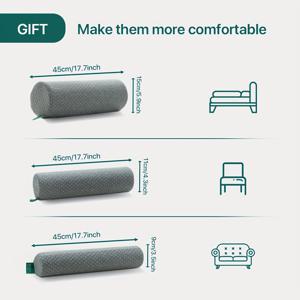 TEMU 1개 원형 경추 롤 볼스터 베개, 탈착식으로 세탁 가능한 커버가 특징입니다. 이 인체공학적으로 디자인된 베개는 침대, 머리, 다리, 등, 요가 시 사용에 적합하며 척추 및 목 지지에 완벽합니다.