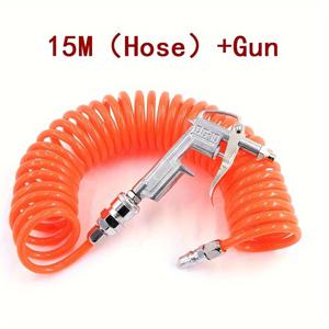 TEMU 고압 PU 압축 스프레이 건 호스 | 8x5mm TPU | 유연하고 내구성 있으며 가벼움 | 공기 먼지 제거 및 청소에 이상적 | 커넥터 미포함