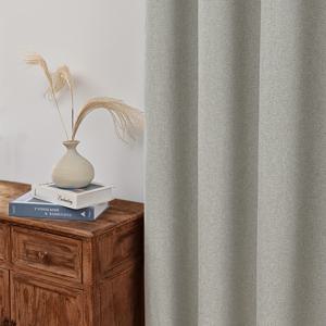 TEMU 1개 단색 커튼 (펜트레이션 포함), 강력한 빛 차단 효과, 간편하고 우아함, 거실, 침실, 주방, 욕실 및 홈 데코레이션에 적합