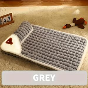 TEMU 1개 애완 동물 편안한 정형외과 강아지 매트리스 - 사계절 내내 편안함, 척추 지지 및 부드러운 격자 디자인, 소형견부터 대형견까지 적합