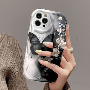 TEMU 휴대폰 케이스 - Apple Series 111213141516Promax, Samsung Series A06/ A16/ A26/ A36/ A56/ S23/ S25Ultra 호환, 낙하 방지 크림 스트랩 스타일 애니메이션 패턴 프린트 휴대폰 케이스