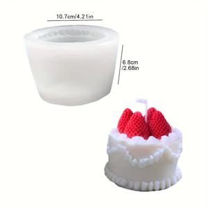 TEMU 캔들 몰드, 1개 3D 라운드 케이크 모양 실리콘 몰드, 생일 및 DIY 프로젝트(비누, 아로마테라피 플라스터 포함)에 완벽, 홈 데코 및 선물용으로 이상적