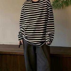 TEMU 여성용 루즈핏 긴팔 티셔츠, 편안한 가을/봄룩에 완벽