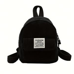 TEMU Y2K 컴팩트 단색 미니 백팩, 여성용 여행용 백팩, 기본 캐주얼 백팩, 다용도 미니 백팩. 범용 소형 백팩. 직장용으로 적합. 가족, 동료를 위한 생일 및 졸업 행사 선물로 완벽.