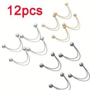 TEMU 12개 세트 고강도 자석 옷걸이핀 - 안전한 자석 잠금장치, 골드 합금 바지/스카프/케이프 클립 - 우아한 옷장용, 일상 및 정장용 - 내구성 있는 여성 의류 고정핀, 패션 필수품, 다용도 옷걸이, 신뢰할 수 있는 고정장치, 옷장 정리 도우미