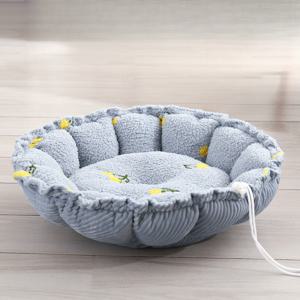 TEMU 크리에이티브 드로스트링 펫 소프트 웜 베드 - 호박 모양 조절 가능 펫 네스트, 강아지 & 고양이 슬리핑백, 2-in-1 조절 가능 웜 펫 베드 & 매트, 강아지 & 고양이용 펫 용품