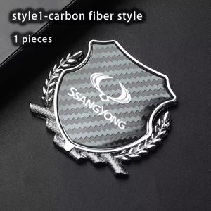 TEMU 3D 메탈 자동차 트렁크 사이드 배지 스티커, 자동차 사이드 변환 스티커, 접착식 자동차 머드 플랩, 쉐보레 SSangyong Musso, Korando, Rexton, Torres, Kyron, Actyon, Tivoli, Rodius에 적합