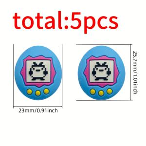 TEMU 5개 3D 만화 실리콘 비즈 - 키체인, 팔찌, 주얼리 제작 재료 - 만화 실리콘 장식 비즈, 부드러운 질감, 수제 선물 제작자, 패션 추가, 창의적인 애호가