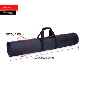 TEMU 트립오드용 두꺼운 조명 스탠드 가방, 카메라를 쉽게 운반할 수 있는 보관 가방 포함, 트립오드 장비용 스펀지 보호 휴대 케이스 특징