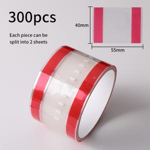 TEMU 300개/1롤 네일 아트 스탬프 클리닝 테이프 - 다기능 일회용 접착 테이프 (네일 아트용), 강력한 접착력, 간편한 부착, 매니큐어 & 페디큐어에 적합, 네일 아트 용품, 페디큐어 필수품, 장식용 네일 아트, 내구성 좋은 접착제