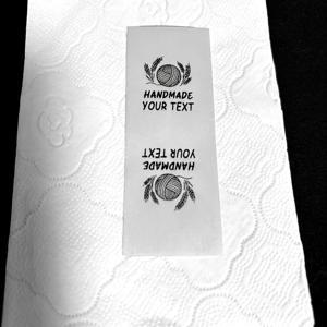 TEMU [맞춤형 파일 사진] 48개 개인화 리본 이름표, 고품질 원단: 부드럽고 내구성 있는 원단으로 제작된 재봉 라벨, 편안한 감촉. 색상 및 형태 저항 - 흑백 이미지 콘텐츠만 지원