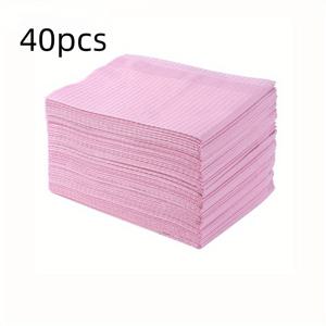 TEMU 40개 일회용 네일 패드, 접이식 아크릴 연습 용지, 3중 방수 클리닝 패드, 헤어 살롱 및 가정용으로 적합, 무향 페이퍼 타월, 네일 아트 및 매니큐어용, 네일 아트 용품, 접이식 네일 패드, 방수 패드