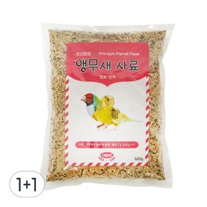 TEMU 1+1 리아펫 잉꼬 핀치 앵무새 먹이 600g 새 사료 모이 밥