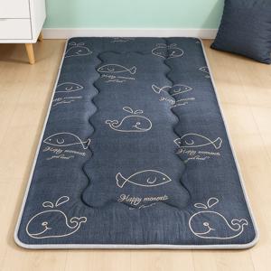 TEMU 1인용 동물 패턴 접이식 바닥 매트리스 기숙사 캠핑 간이침대매트 쉬운 청소 보관 용이 2층침대매트 가정용 슬림소녀 SLIM GIRL