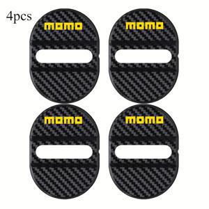 TEMU 모모 자동차 도어 잠금 보호 커버 4개 세트, 카본 파이버 텍스처 디자인, 진동 및 소음 감소/방음 접착/밀봉 패치 쿠션