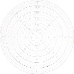 TEMU 6개 아크릴 라운드 퀼팅 템플릿 세트, 1/2/3/4/5/6인치 수제 자수 도구, 핸드퀼팅 및 자수를 위한 드로잉 라인 템플릿, 어머니의 날 크리스마스 추수감사절 새해 선물