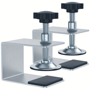 TEMU 캐비닛 조립용 목공 지그 2개 세트, 가정용 가구 도구, 서랍 앞면 설치용 스틸 클램프, 서랍 패널용 클립